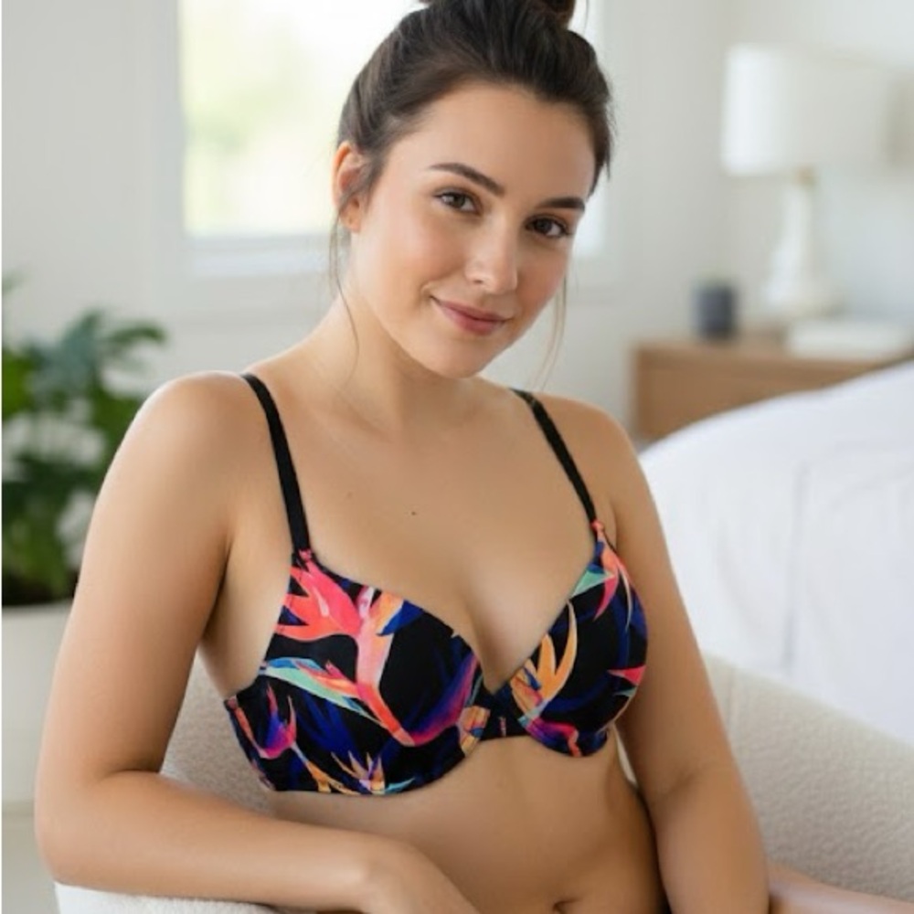 Victorias Secret Push Up Bra Tropical size 34C‎ wear everywhere push up intimate